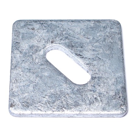 MIDWEST FASTENER Square Washer, Fits Bolt Size 1/2 in Steel, Galvanized Finish, 16 PK 50263